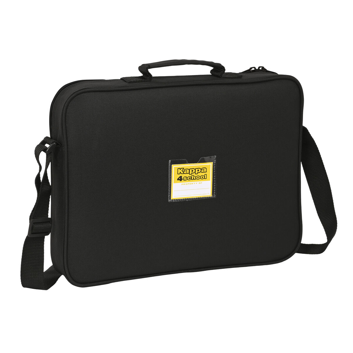 Kooli ranits Kappa Black Must (38 x 28 x 6 cm)